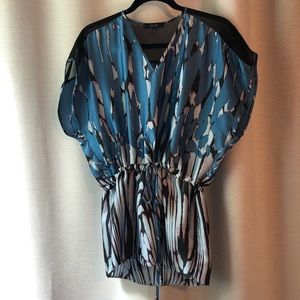 Satin blouse or swim cover-up